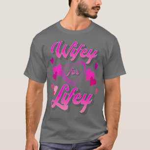 T-shirt Drôle mignonne Wifey mariée épouse dame