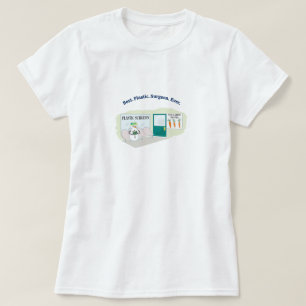T-shirt Drôle Mme Frosty au dessin animé d'un chirurgien p