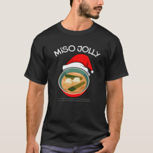 T-shirt Drôle Moche Noël Foodie Miso Jolly Japane