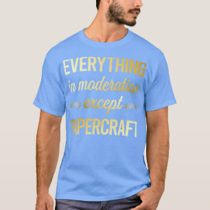 T-shirt Drôle Modération Papercraft
