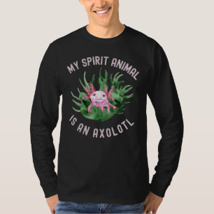 T-shirt Drôle Mon Esprit Animal Est Un Axolotl