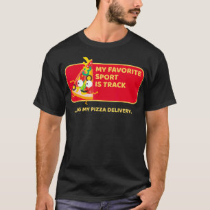 T-shirt Drôle - Mon Sport Préféré est de suivre ma Pizza D