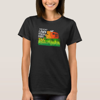 T-shirt Drôle Mower De Pelouse Dit Qu'Il S'Agit De Mon Éle