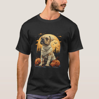 T-shirt Drôle Mummy Boxer Citrouille Effrayant Halloween C