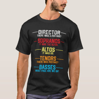 T-shirt Drôle Musicien Cadeaux Choir Directeur Choir Membr