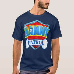 T-shirt Drôle Nanny Patrol Chien Maman, Papa Pour Hommes F