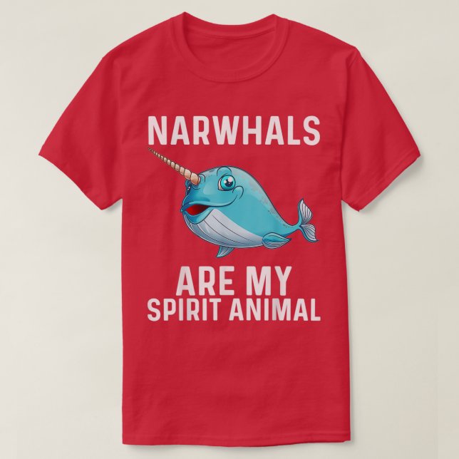 T-shirt Drôle Narwhal Cadeau Pour Hommes Femmes Baleines D (Design devant)
