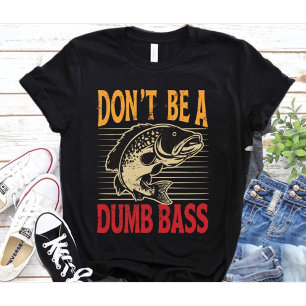 T-shirt Drôle Ne Pas Être Une Basse Basse Poisson Papa Adu