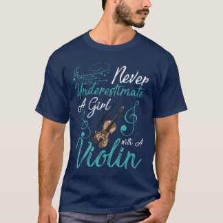 T-shirt Drôle Ne sous-estimez jamais une fille avec un gar