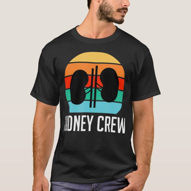 T-shirt Drôle Nephrologie de l'équipage du rein Infirmière (Devant)