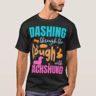 T-shirt Drôle Noël Baker Dachshund Lover Holiday Baki