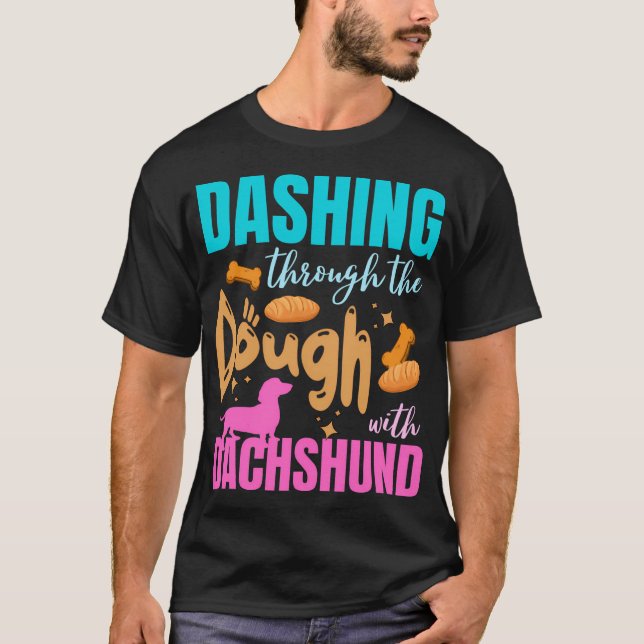T-shirt Drôle Noël Baker Dachshund Lover Holiday Baki (Devant)