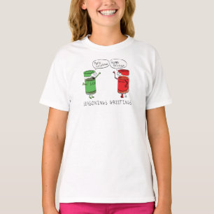 T-shirt Drôle Noël Cartoon Cuisines épices