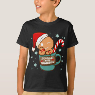 T-shirt Drôle Noël Doux mais tordu pain d'épice