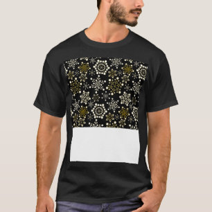 T-shirt Drôle Noël Masque Visage Snowflakes Masque Visage 