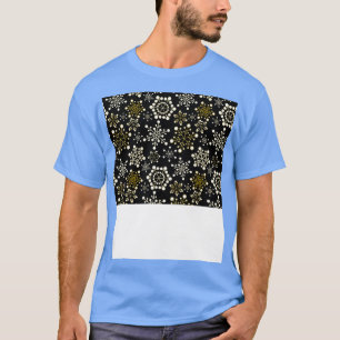 T-shirt Drôle Noël Masque Visage Snowflakes Masque Visage 