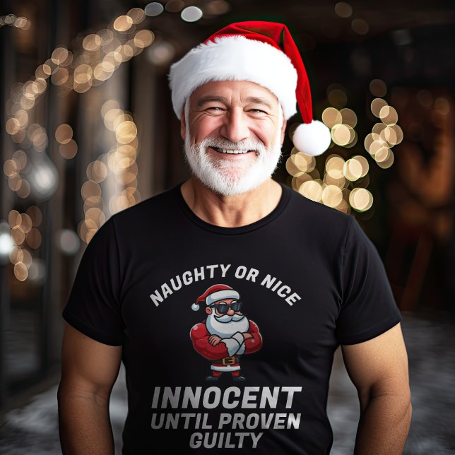 T-shirt Drôle Noël Naughty ou Nice - Prouvez-le ! (Créateur téléchargé)