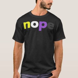 T-shirt Drôle Non binaire Pridenope Non binaire LGBTQ Enby