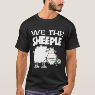 T-shirt Drôle Nous La Manifestation Anti Masque Pun Sheepl