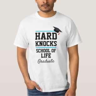 T-shirt Drôle Novelty Mens DUR KNOCKS DIPLÔME DE L'ÉCOLE 