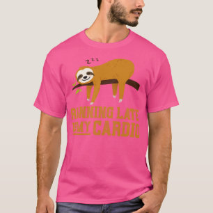 T-shirt Drôle Nuit Tard Cadeau Dormir Sloth Dormir