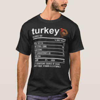 T-shirt Drôle Nutrition Fact Foodie Vêtements Alimentation