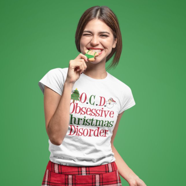T-shirt Drôle Obsession de Noël mignonne Fête des Femmes (Créateur téléchargé)