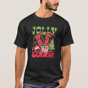 T-shirt Drôle Occidental Noël Light Jolly Babe Cowboy Bo