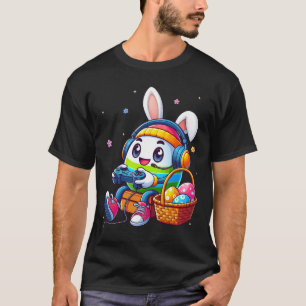 T-shirt Drôle Oeuf de Pâques Jouer Jeu Vidéo Pour Les Garç