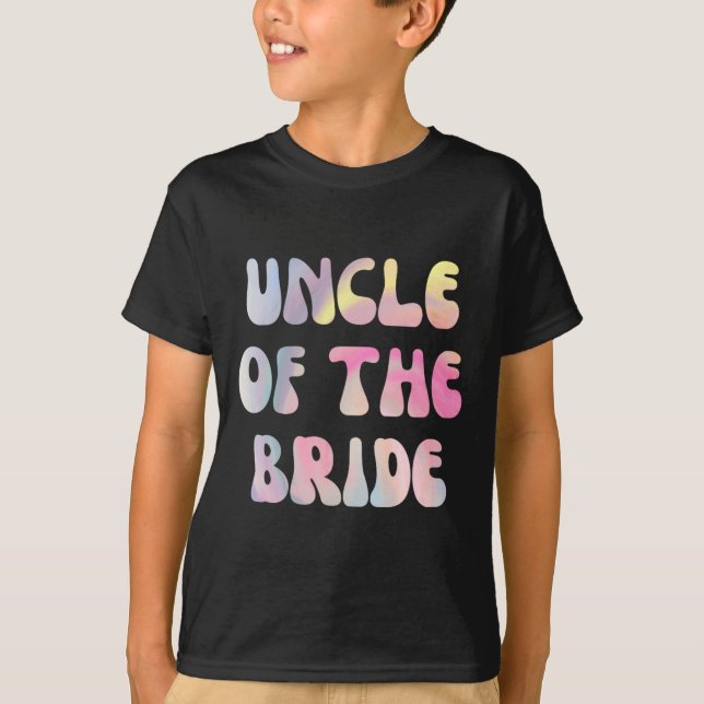 T-shirt Drôle oncle Mariage De La Mariée (Devant)