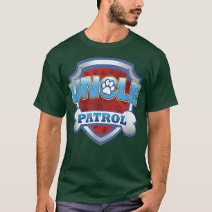 T-shirt Drôle Oncle Patrol Chien Maman, Papa Pour Hommes F