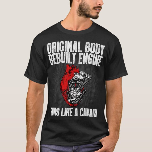 T-shirt Drôle Open Heart Chirurgie Récupération Survivant  (Devant)