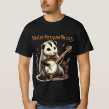 Drôle Opossum Jouer Banjo Shirt