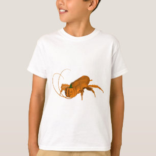 T-shirt Drôle Orange Cockroach Avec Tête Citrouille