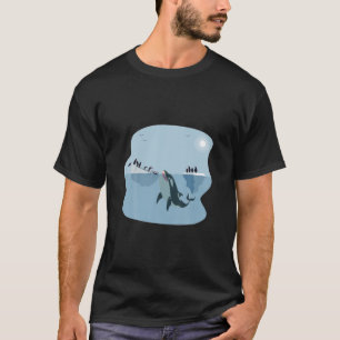 T-shirt Drôle Orca Whale Art Cadeaux Pour Femmes   Meurtre
