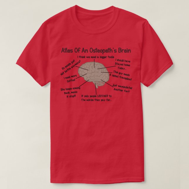 T-shirt Drôle Ostéopathie Médecin Cadeaux 1 (Design devant)