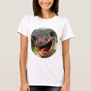 T-shirt Drôle Ostrich Bird Photo What's Up