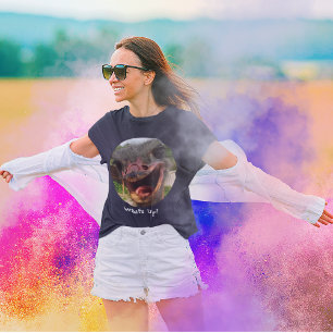T-shirt Drôle Ostrich Bird Photo What's Up Women's Dark