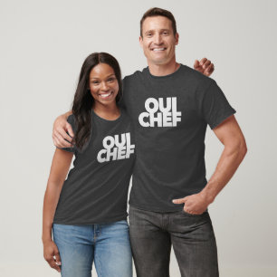 T-shirt drôle Oui Chef patron du personnel de restaurant s