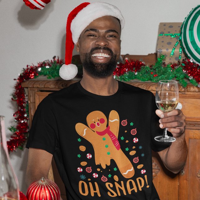 T-shirt Drôle pain d'épice de Noël Oh Snap! (Créateur téléchargé)