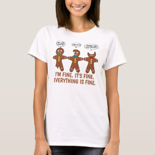 T-shirt Drôle Pain d'épices Tout est Fête