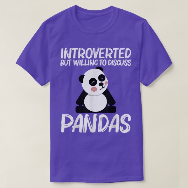 T-shirt Drôle Panda Design Pour Hommes Femmes Ours Blanc N (Design devant)