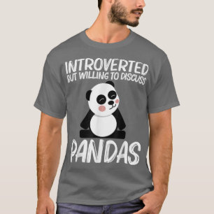 T-shirt Drôle Panda Design Pour Hommes Femmes Ours Blanc N