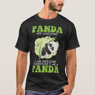 T-shirt Drôle Panda dit mignonne Je suis un enfant Panda H