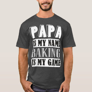 T-shirt Drôle Papa Baker Cadeau Drôle Cuisine Pâtisserie B