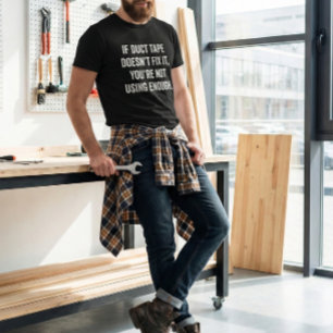 T-shirt Drôle papa Citer Duct Bande Fixer Fête des pères