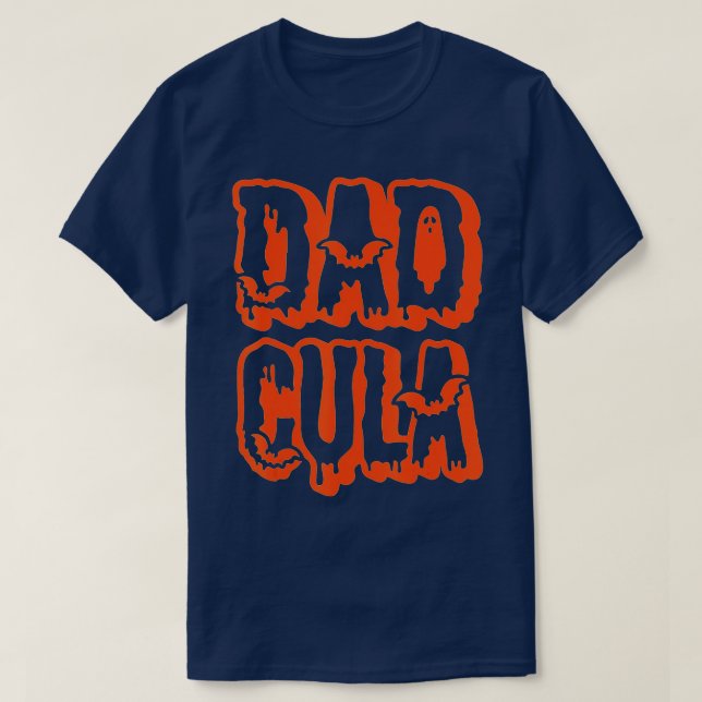 T-shirt Drôle papa Daddy Dracula Monster Costume Halloween (Design devant)