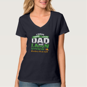 T-shirt Drôle papa et pelouse Enforcer mâcher hommes plais