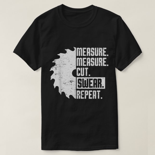 T-shirt Drôle Papa Mesure Coupe Sweer Handyman Père Day (Design devant)