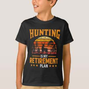 T-shirt Drôle Papa Retraité Grand-Père La Chasse Est Ma Re